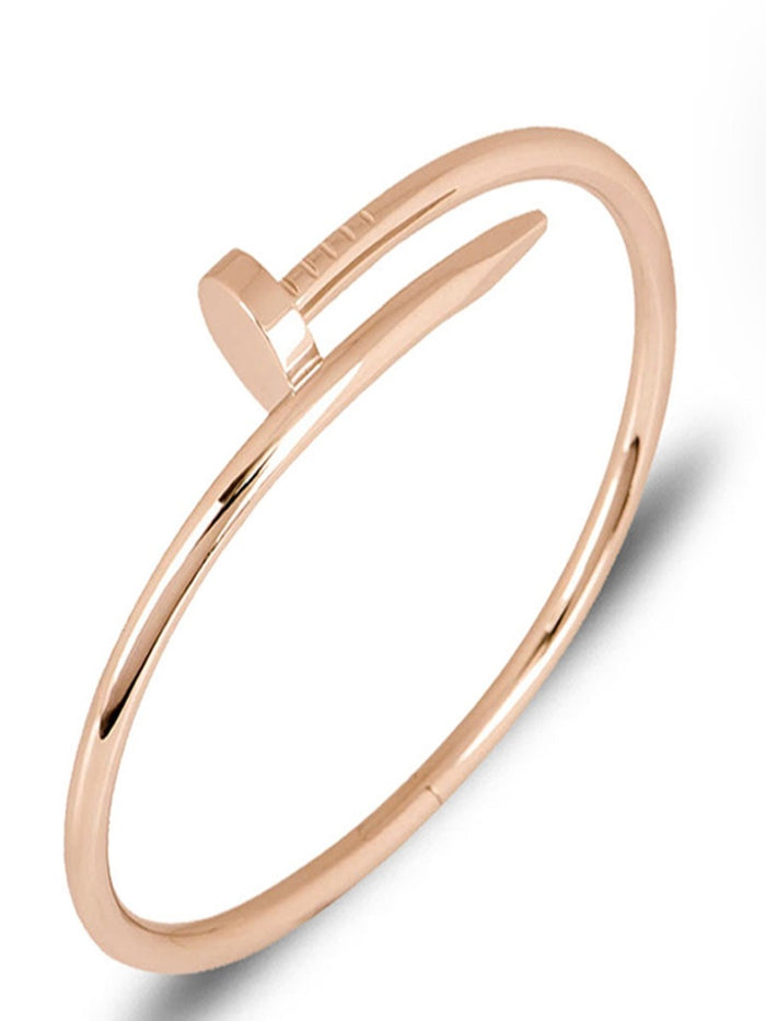 Rose Gold Love Bangle freeshipping - Mature Women's Clothing Online | Jolie Vaughan Boutique CARTIER 18K Pink Gold Juste Un Clou Bracelet 17 or 100% of your money back. The bracelet is crafted of 18 karat pink gold and features a gracefully curved