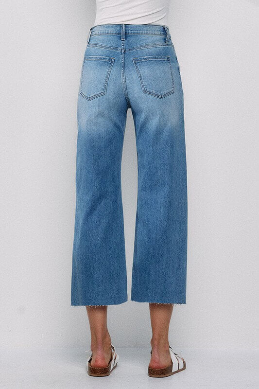 High Rise Crop Wide Leg Jeans Sneak Peek Denim – Jolie Vaughan