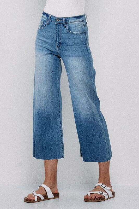 High Rise Crop Wide Leg Jeans | Sneak Peek Denim – Jolie Vaughan