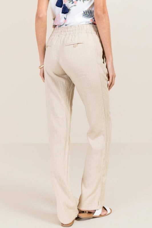 Premium Class High Waisted Linen Pants | MinimalisticLinen