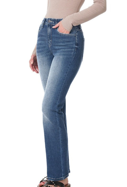 Women's Straight Leg Denim Jeans - VecFashion