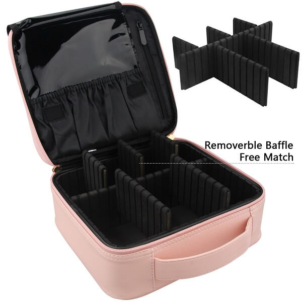 blossom thorne travel double zip train case makeup organizer bag Multifunctional Makeup Train Case Organizer – Jolie Vaughan Boutique