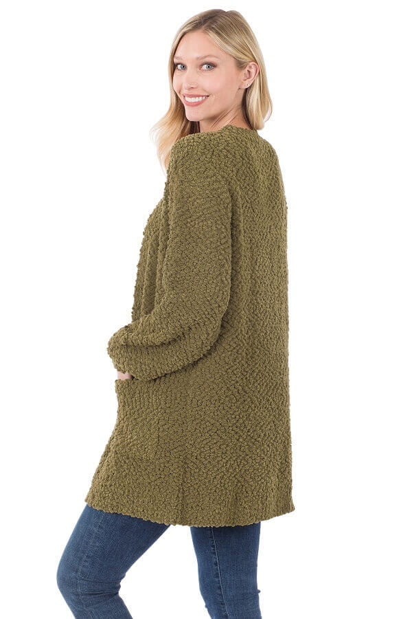 Women's clearance popcorn cardigan