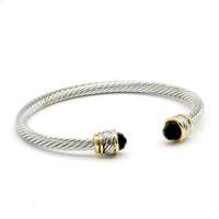 Black Onyx Cuff Bracelet Jolie Vaughan Mature Women's Online Clothing Boutique