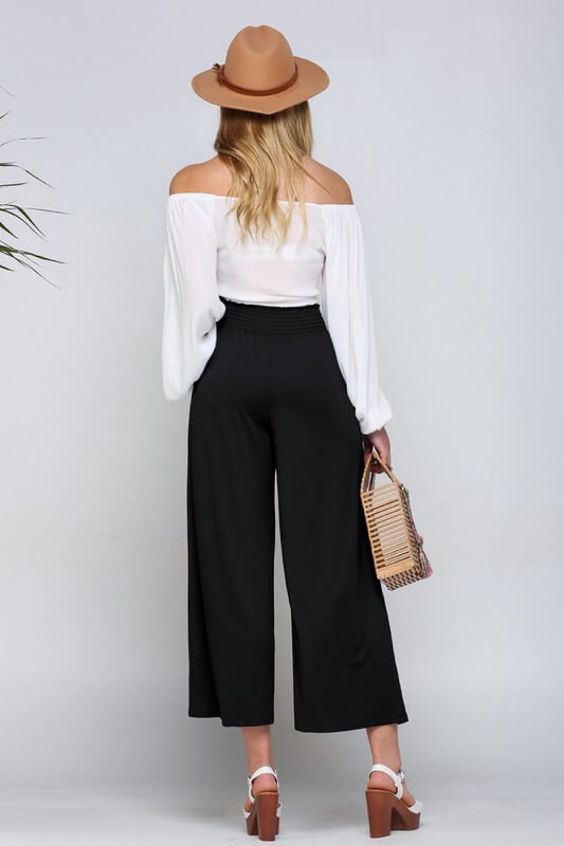 Smocked Gaucho Pants with Pockets – Jolie Vaughan Mature Women's