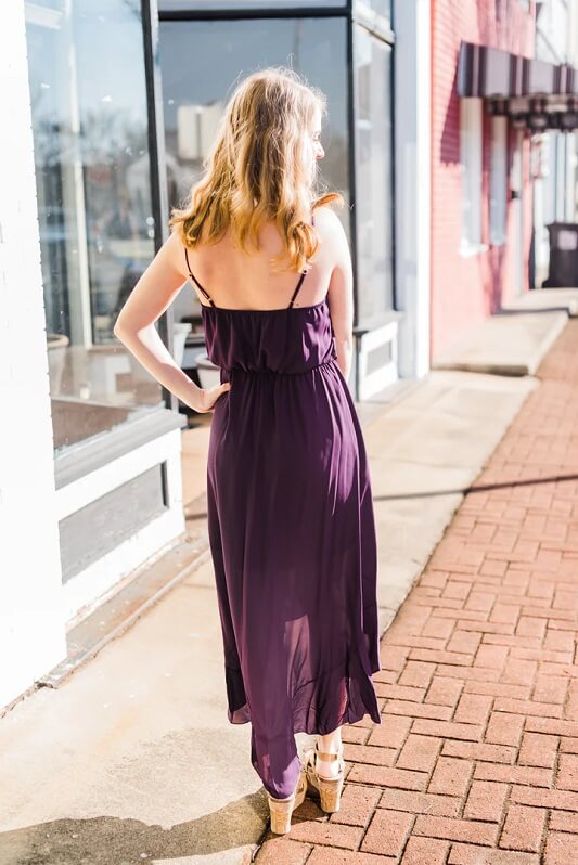 Asymmetrical Hem Dress - Ruffle Hem Dress Jolie Vaughan Boutique Asymmetrical Hem Dress - Ruffle Hem Dress Jolie Vaughan Boutique
